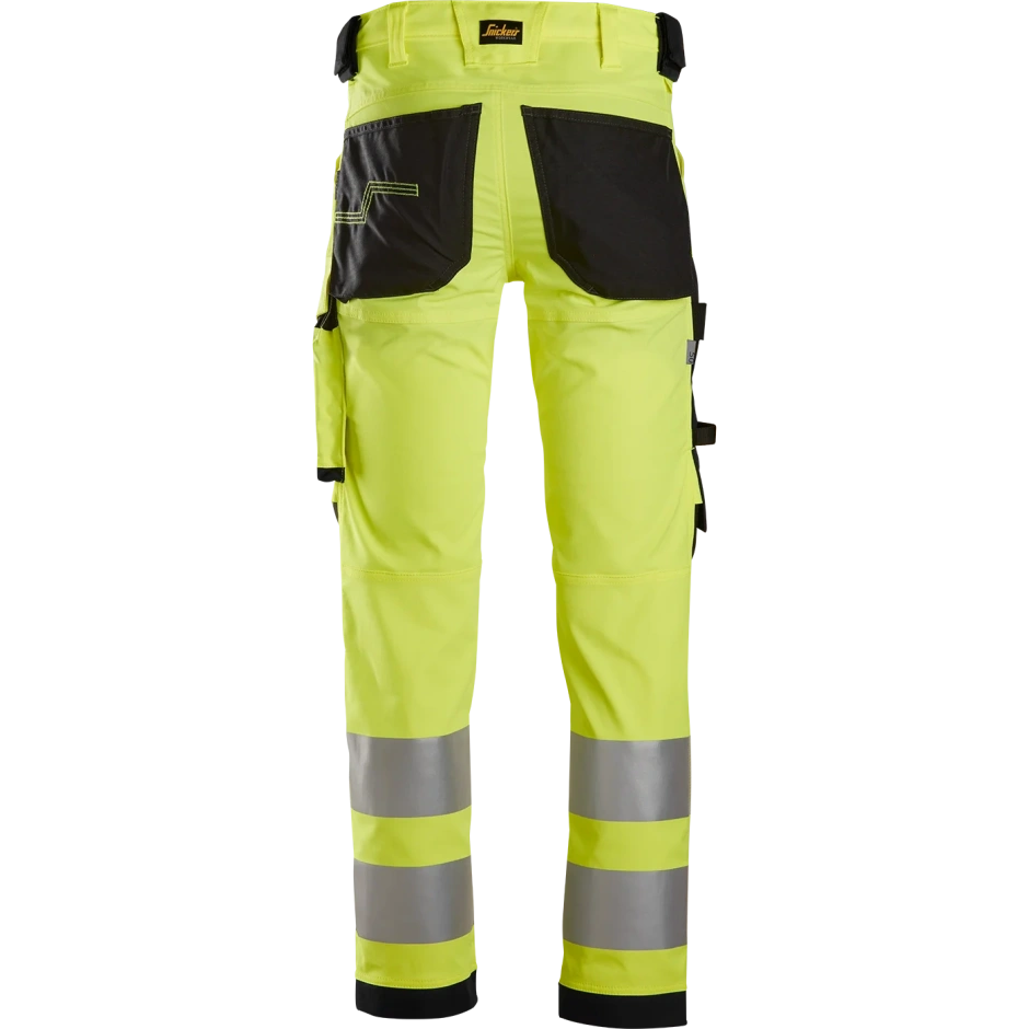 SNICKERS WORKWEAR AllroundWork Hi-Vis stretš-tööpüksid, klass 2