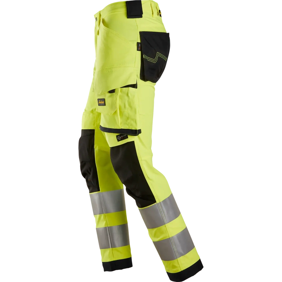 SNICKERS WORKWEAR AllroundWork Hi-Vis stretš-tööpüksid, klass 2