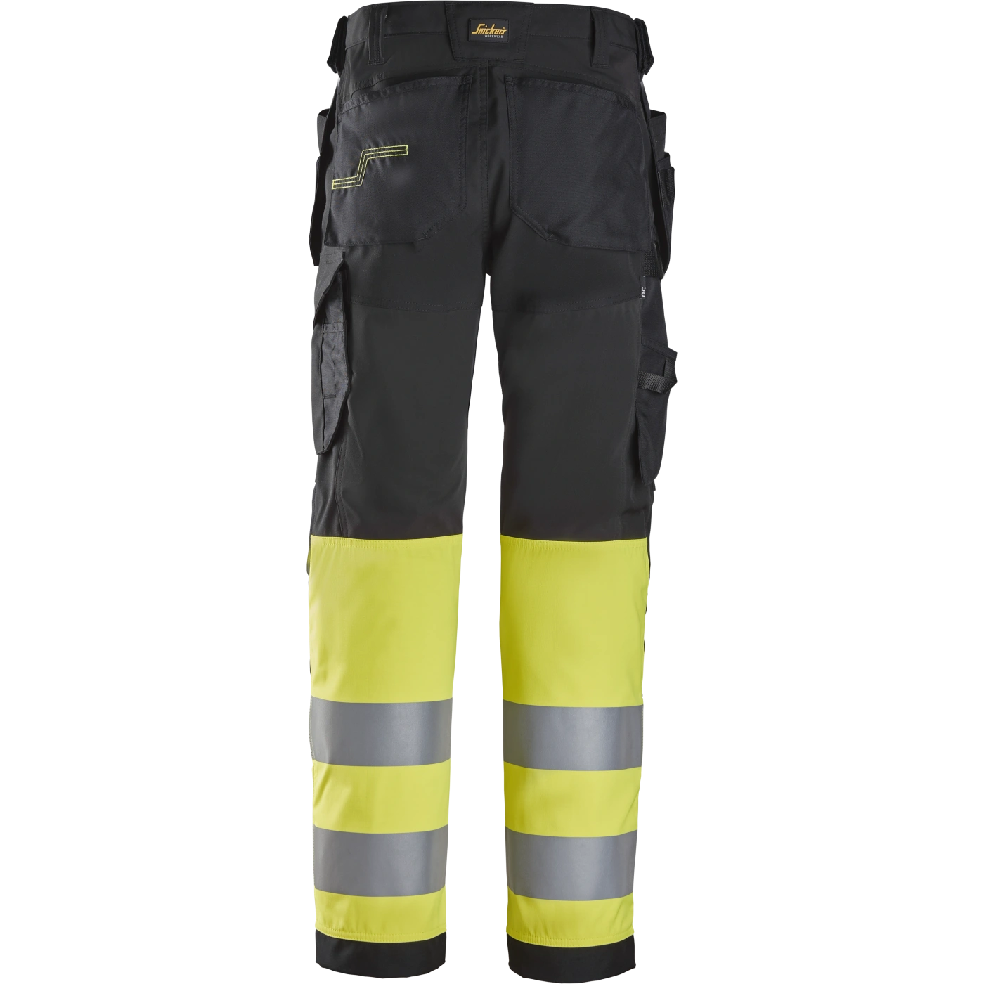 SNICKERS WORKWEAR Hi-Vis tööpüksid ripptaskutega, klass 1