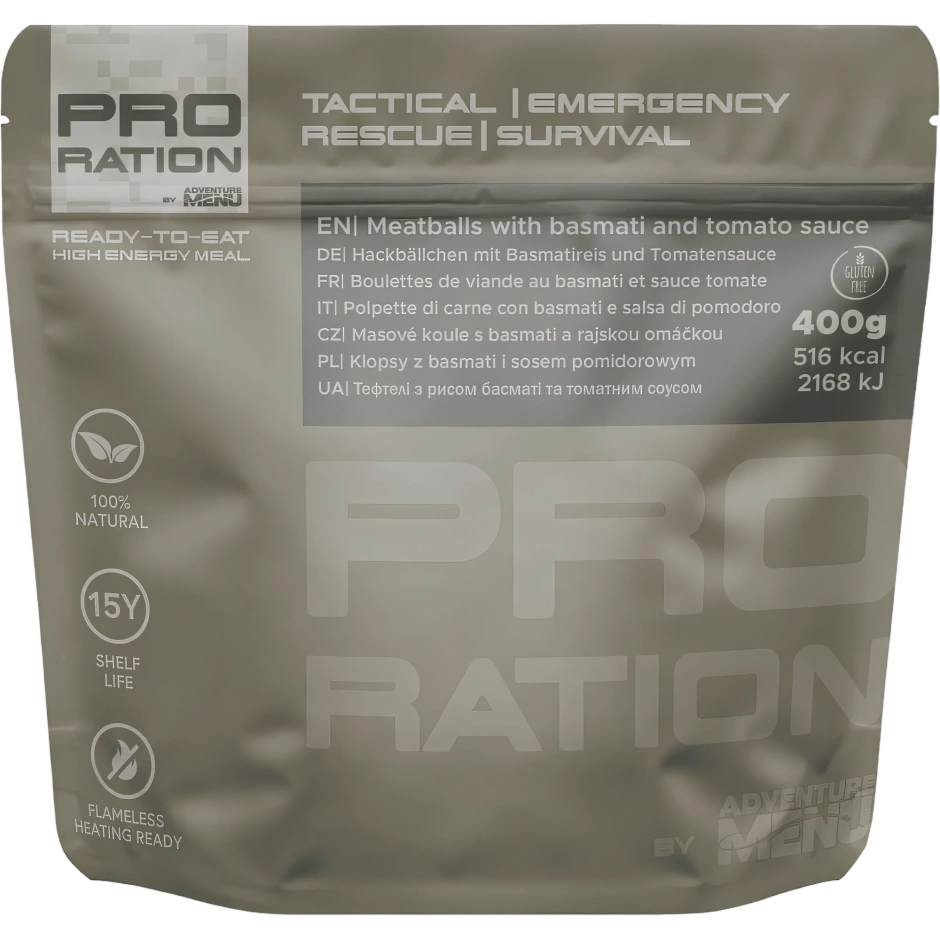 PRO-RATION lihapallid basmatiriisi ja tomatikastmega - 15 aastat