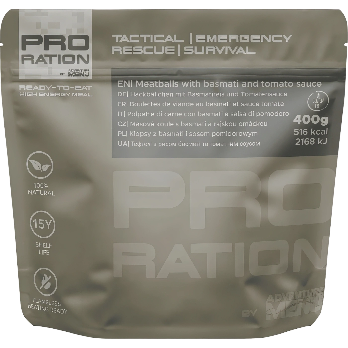 PRO-RATION lihapallid basmatiriisi ja tomatikastmega - 15 aastat