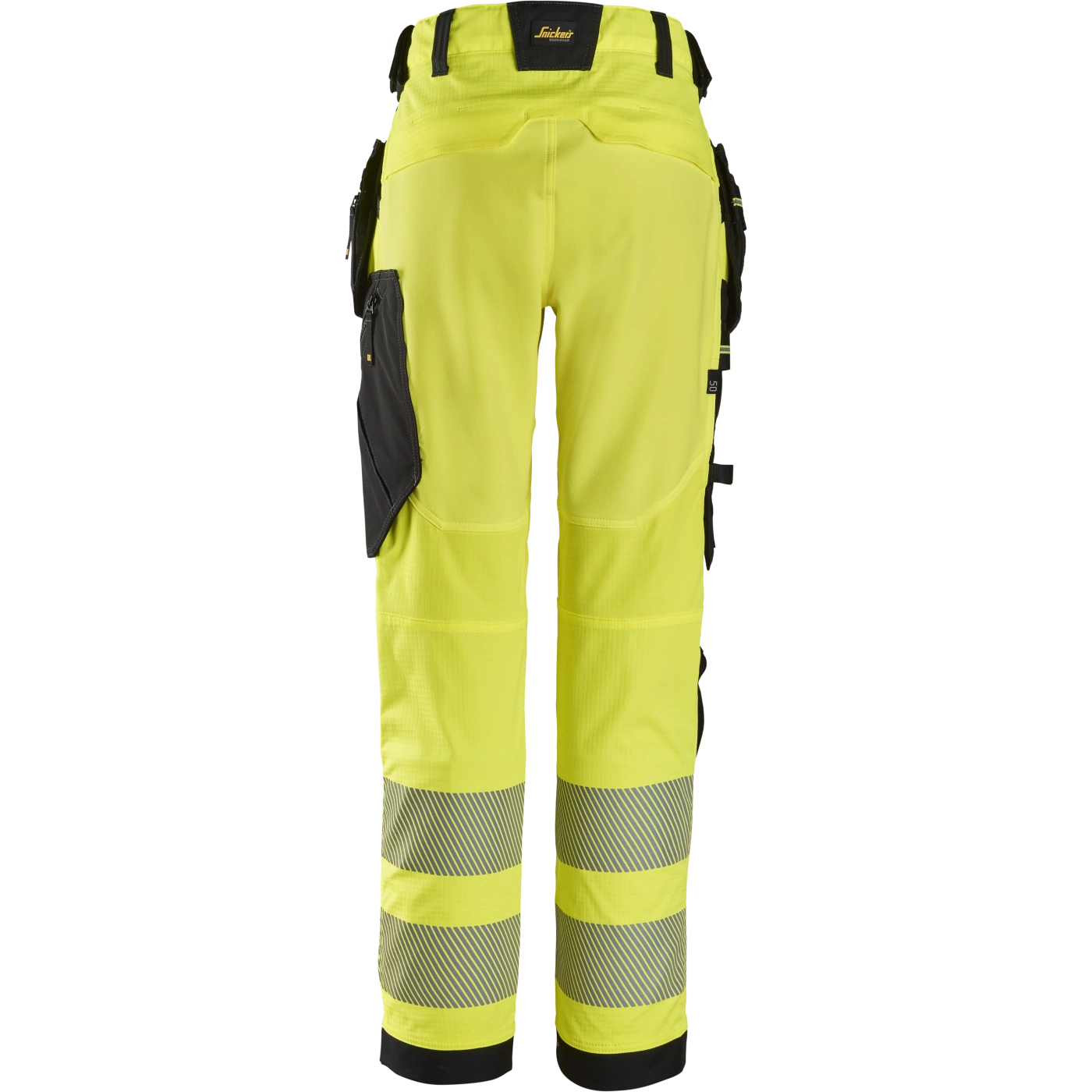 SNICKERS WORKWEAR Hi-Vis tööpüksid ripptaskutega klass 2