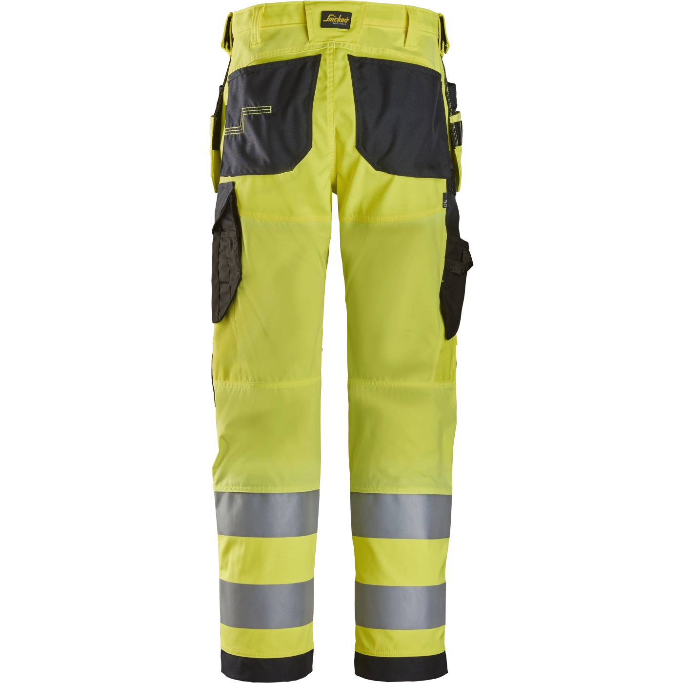 SNICKERS WORKWEAR Hi-Vis tööpüksid ripptaskutega, klass 2