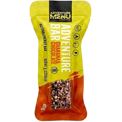 ADVENTURE MENU guaraana-šokolaadi energiabatoon, 40 g – 15 aastat