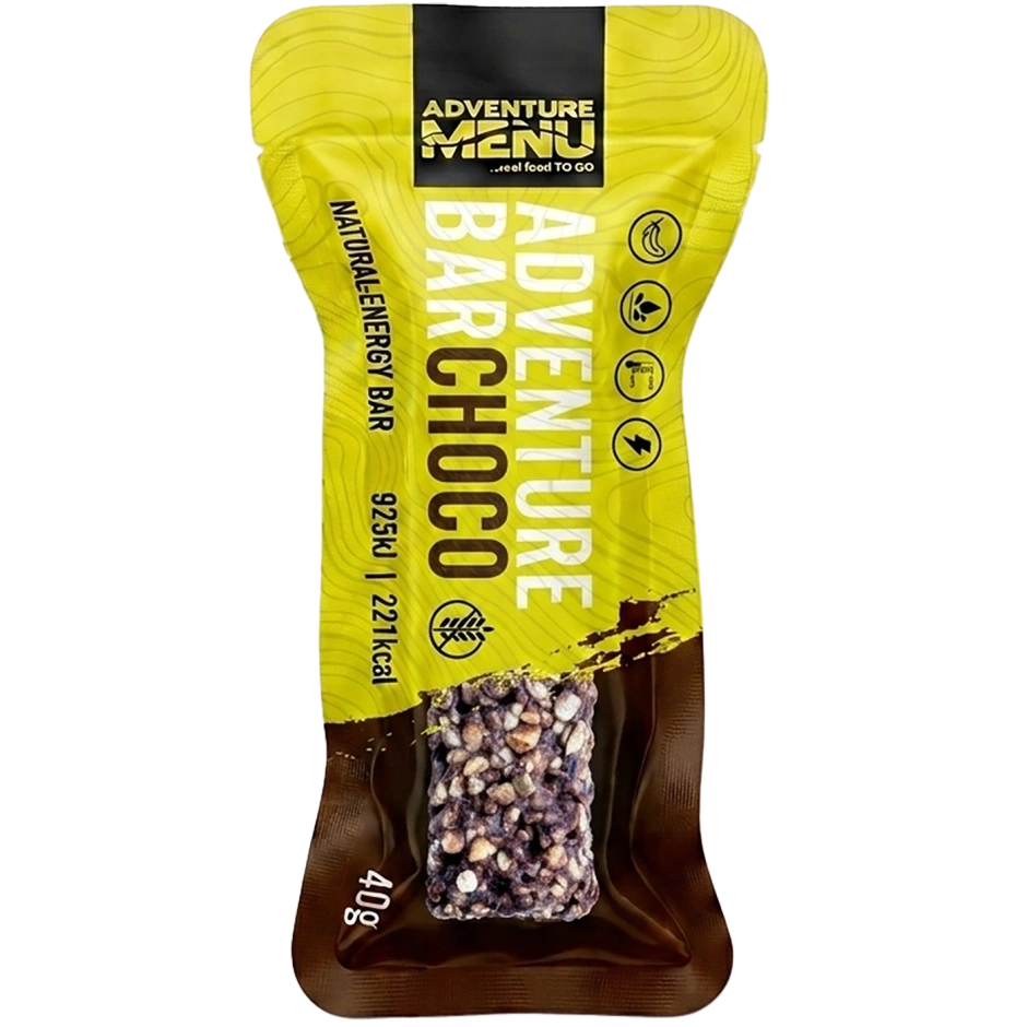 ADVENTURE MENU šokolaadi energiabatoon, 40 g – 15 aastat