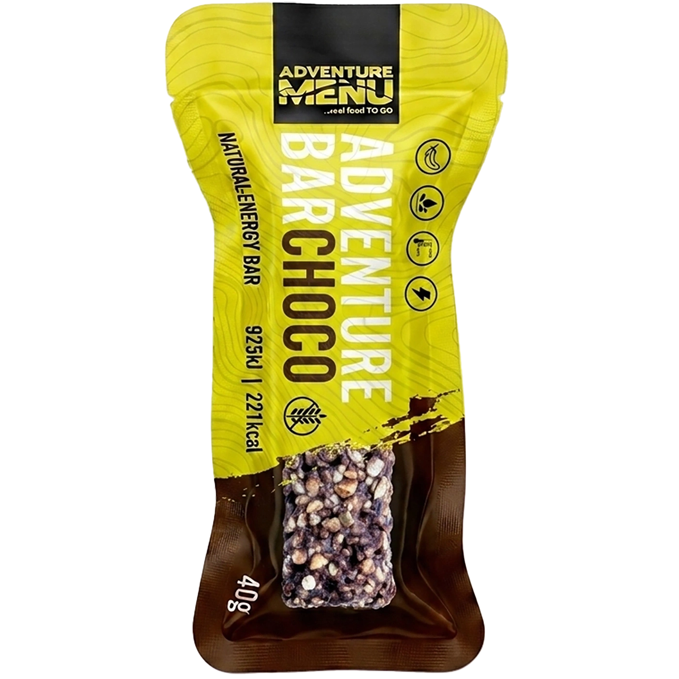 ADVENTURE MENU šokolaadi energiabatoon, 40 g – 15 aastat
