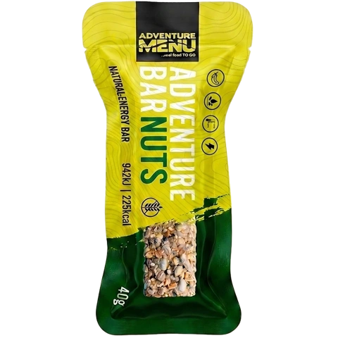 ADVENTURE MENU pähkli energiabatoon, 40 g – 15 aastat