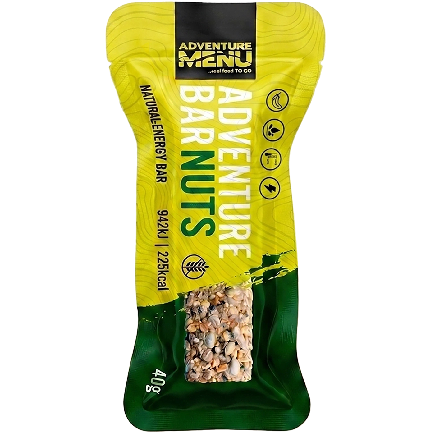 ADVENTURE MENU pähkli energiabatoon, 40 g – 15 aastat