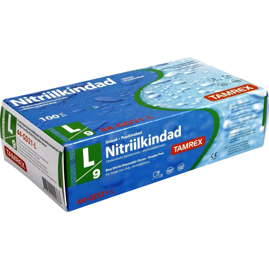 TAMREX ühekordsed nitriilkindad puudrivabad
