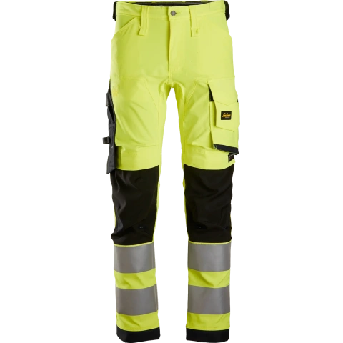 SNICKERS WORKWEAR AllroundWork Hi-Vis stretch-työhousut, luokka 2