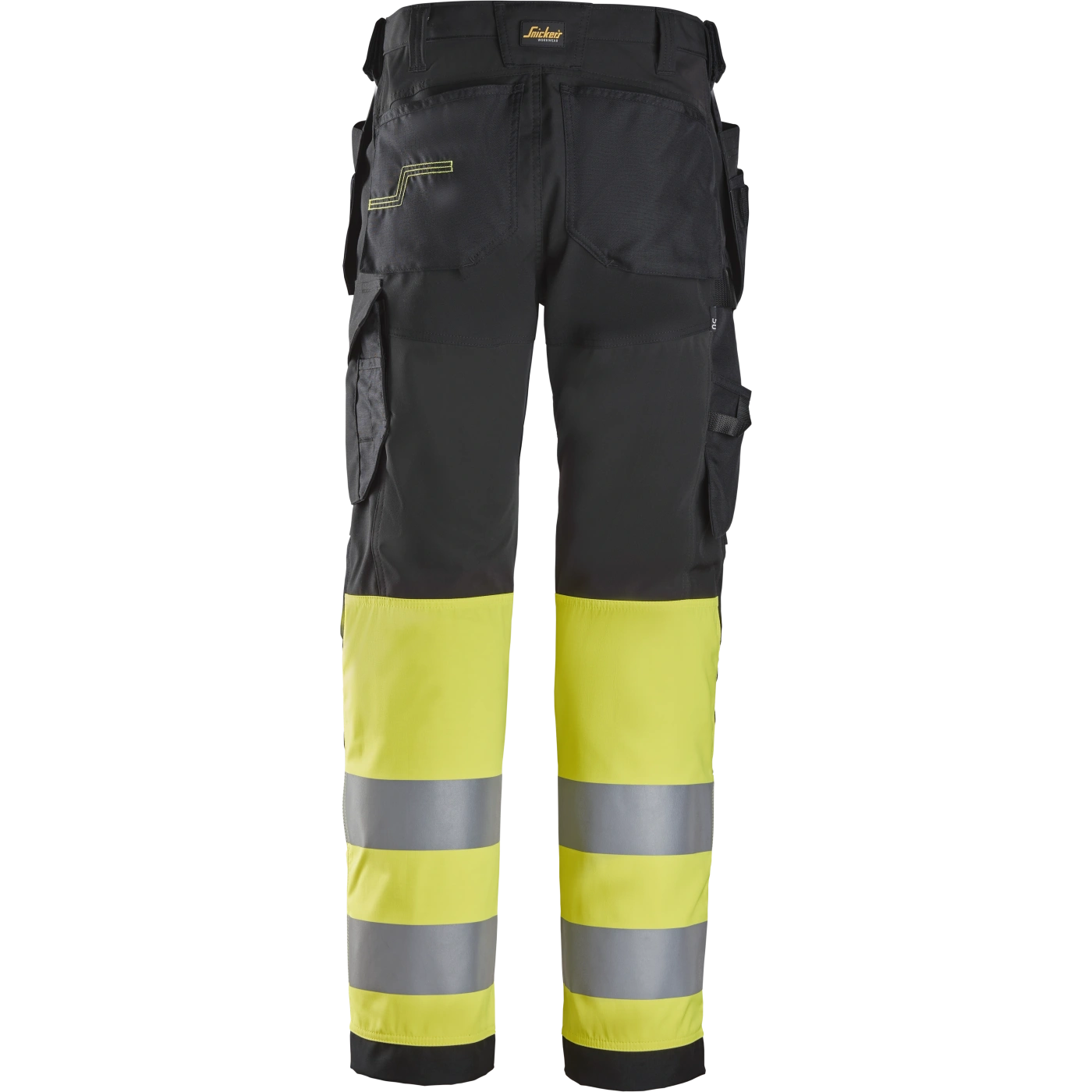 SNICKERS WORKWEAR Hi-Vis -työhousut riipputaskuilla, luokka 1
