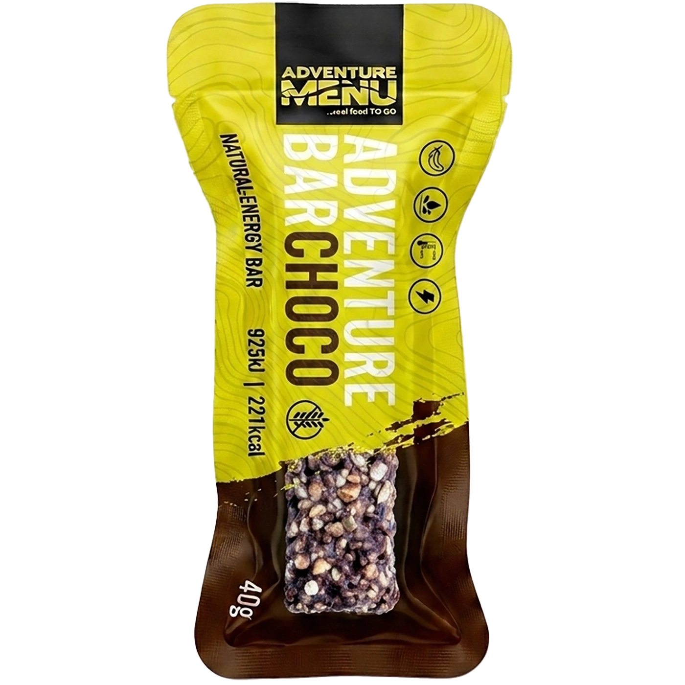 ADVENTURE MENU suklaaenergiabaari, 40 g – 15 vuotta