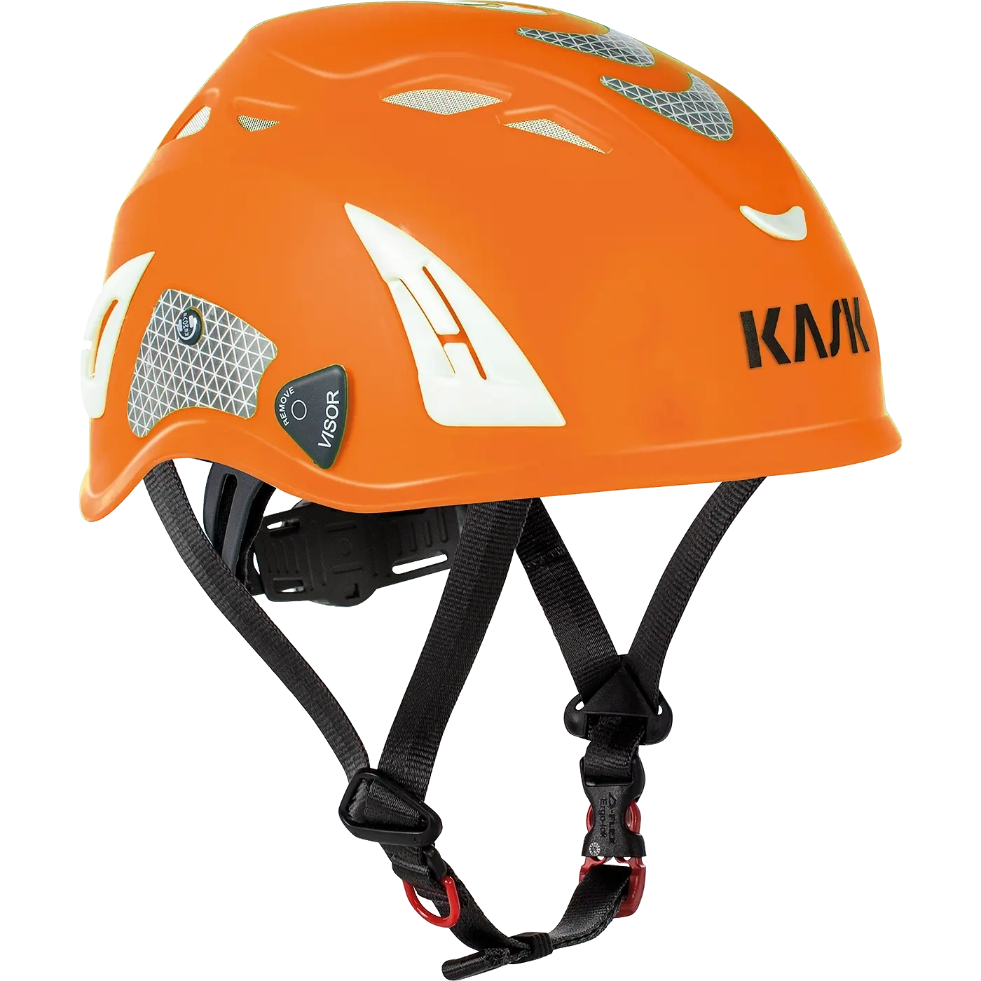 KASK Plasma Hi-Vis suojakypärä leukahihnalla