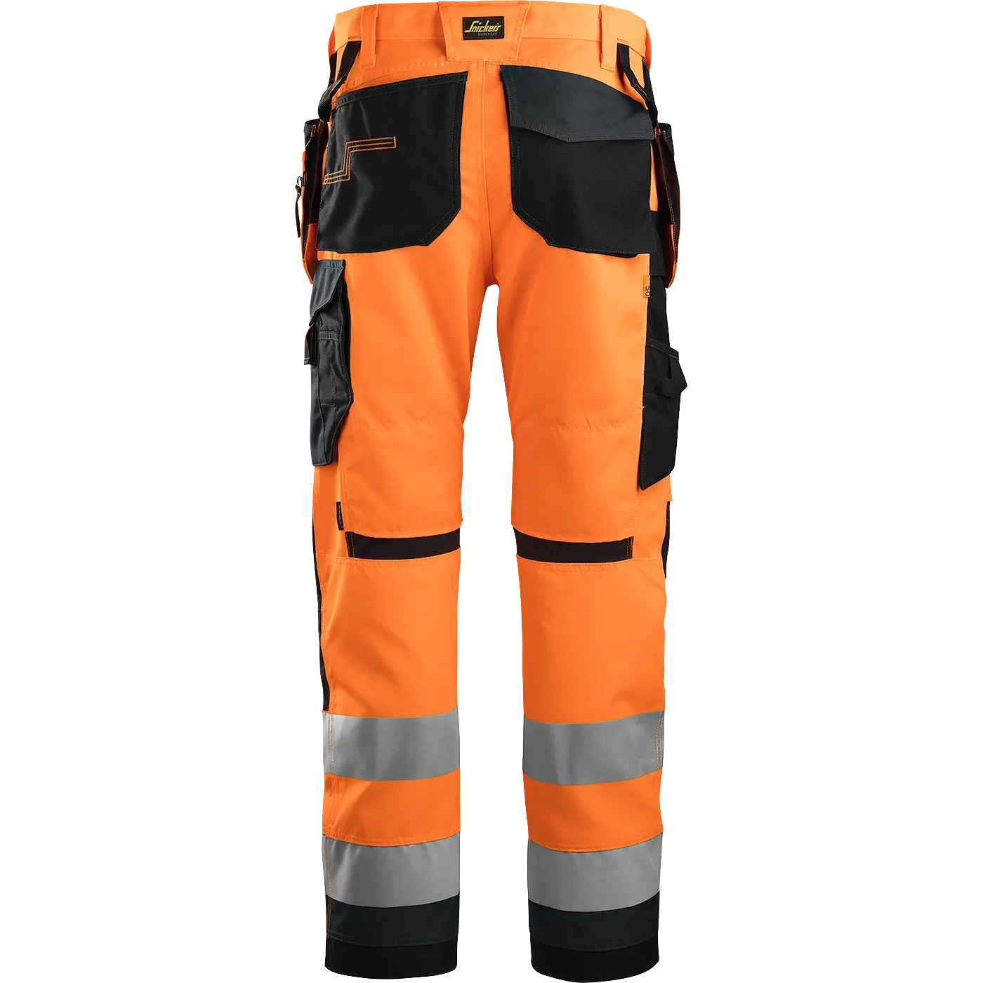 SNICKERS WORKWEAR AllroundWork Hi-Vis työhousut riipputaskuilla, luokka 2