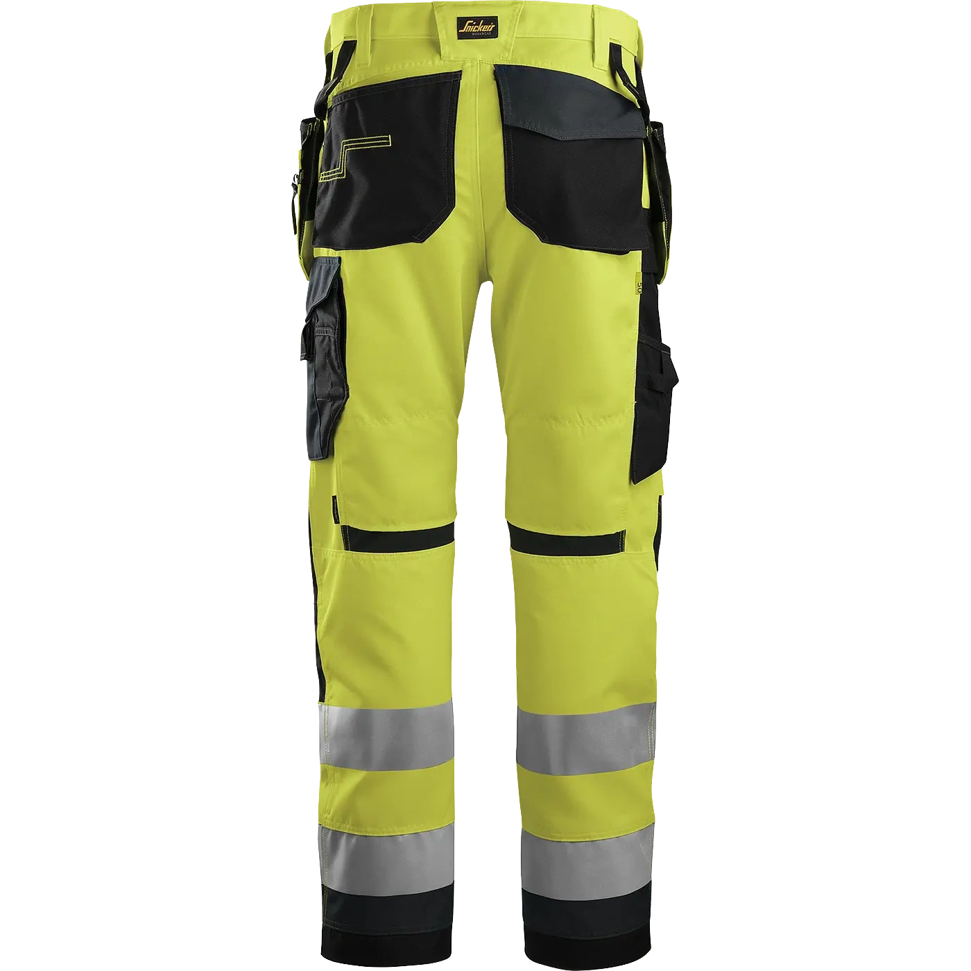 SNICKERS WORKWEAR AllroundWork Hi-Vis työhousut riipputaskuilla, luokka 2