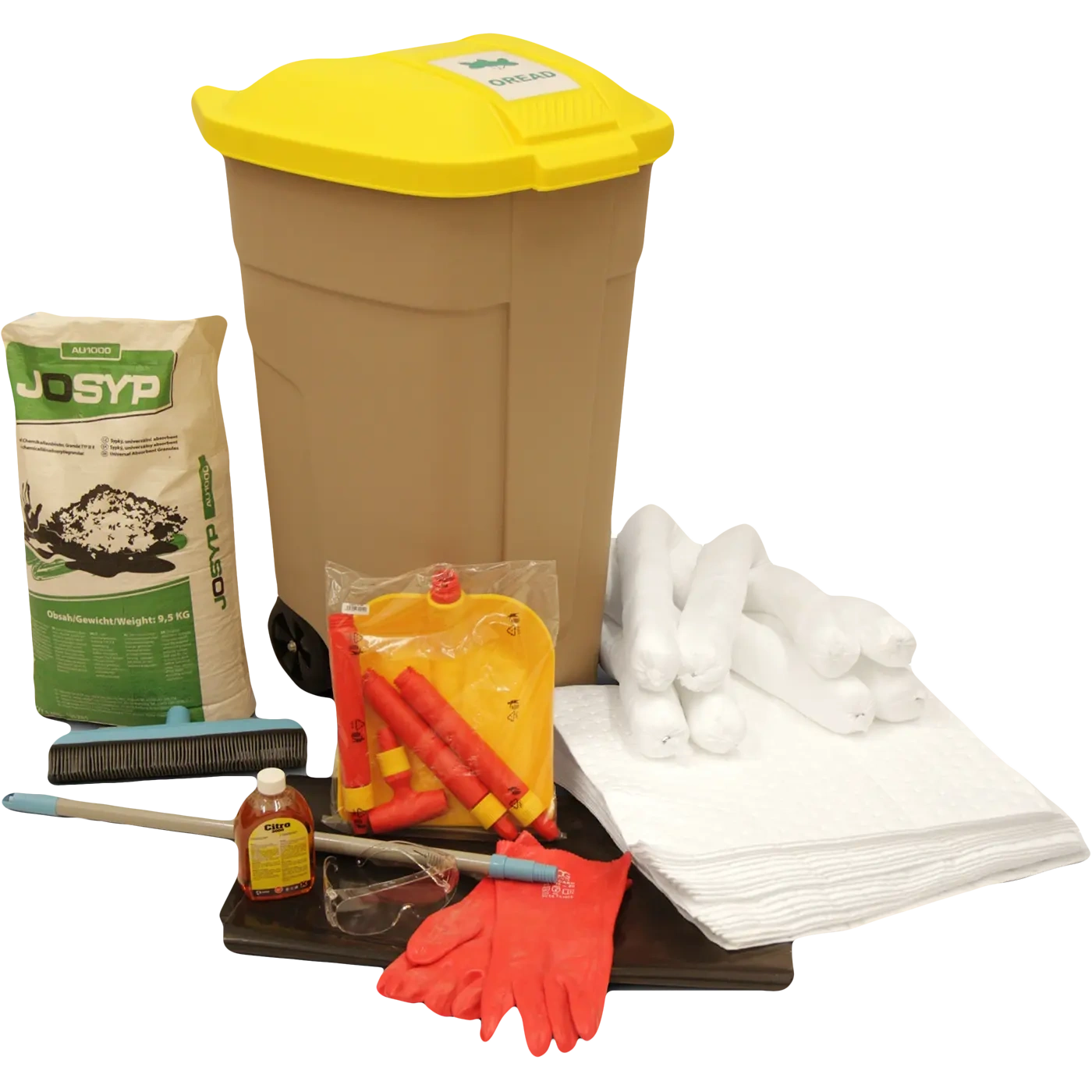 OREAD absorbuojantis komplektas Spil Kit Oil-Only konteineris