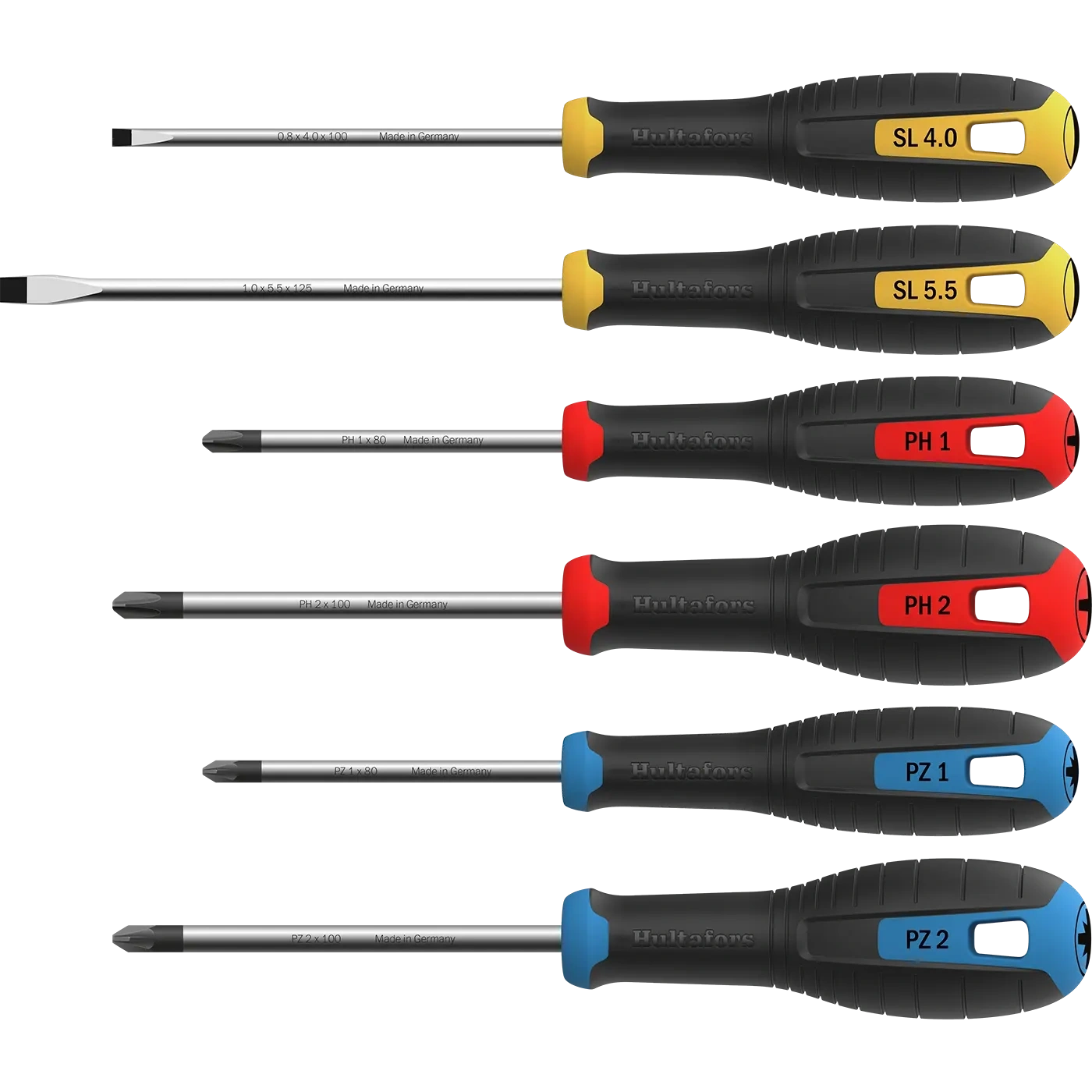 HULTAFORS Screwdriver Set atsuktuvų rinkinys PH, PZ & SL