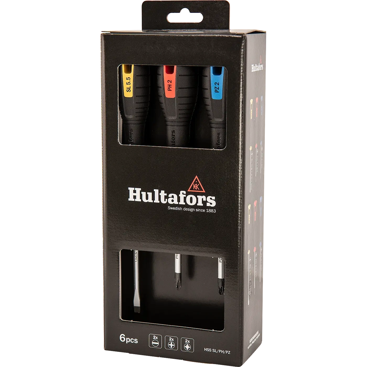 HULTAFORS Screwdriver Set atsuktuvų rinkinys PH, PZ & SL