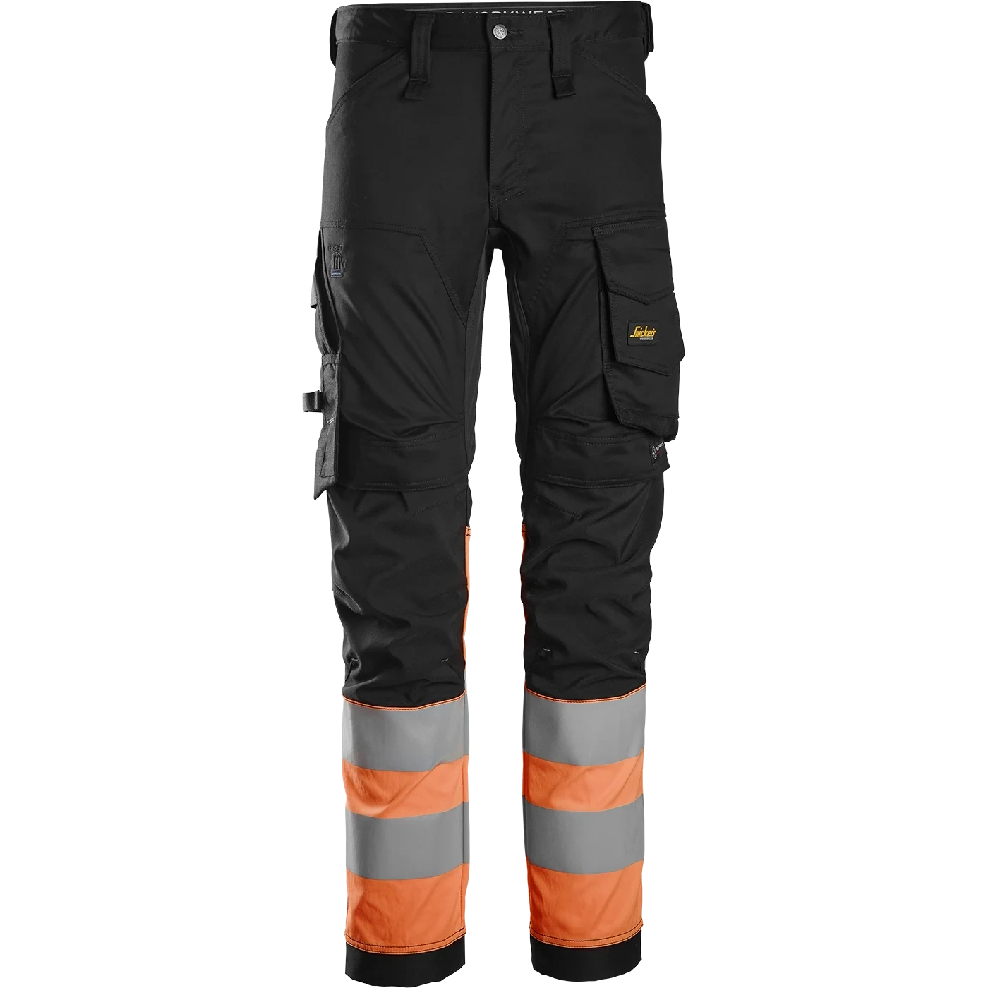 SNICKERS WORKWEAR darbinės kelnės su Hi-Vis apsauga ant kojų, 1 klasė
