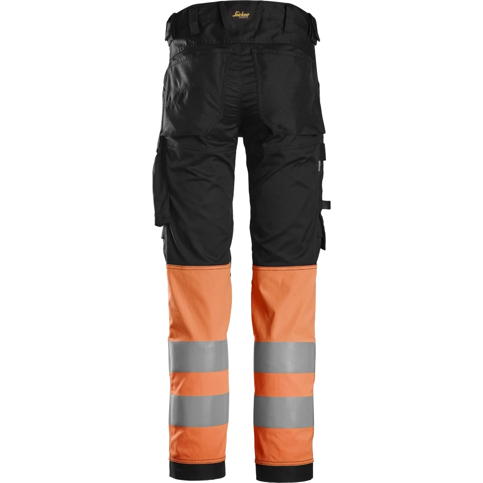 SNICKERS WORKWEAR darbinės kelnės su Hi-Vis apsauga ant kojų, 1 klasė
