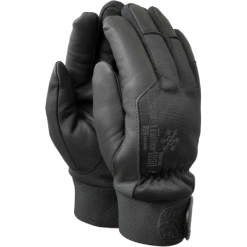 TAMREX A+ LeatherPRO Thermo Black ožkos odos žieminės pirštinės