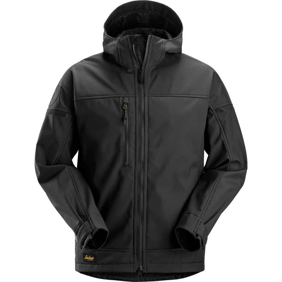 SNICKERS WORKWEAR elastinga, su gobtuvu softshell