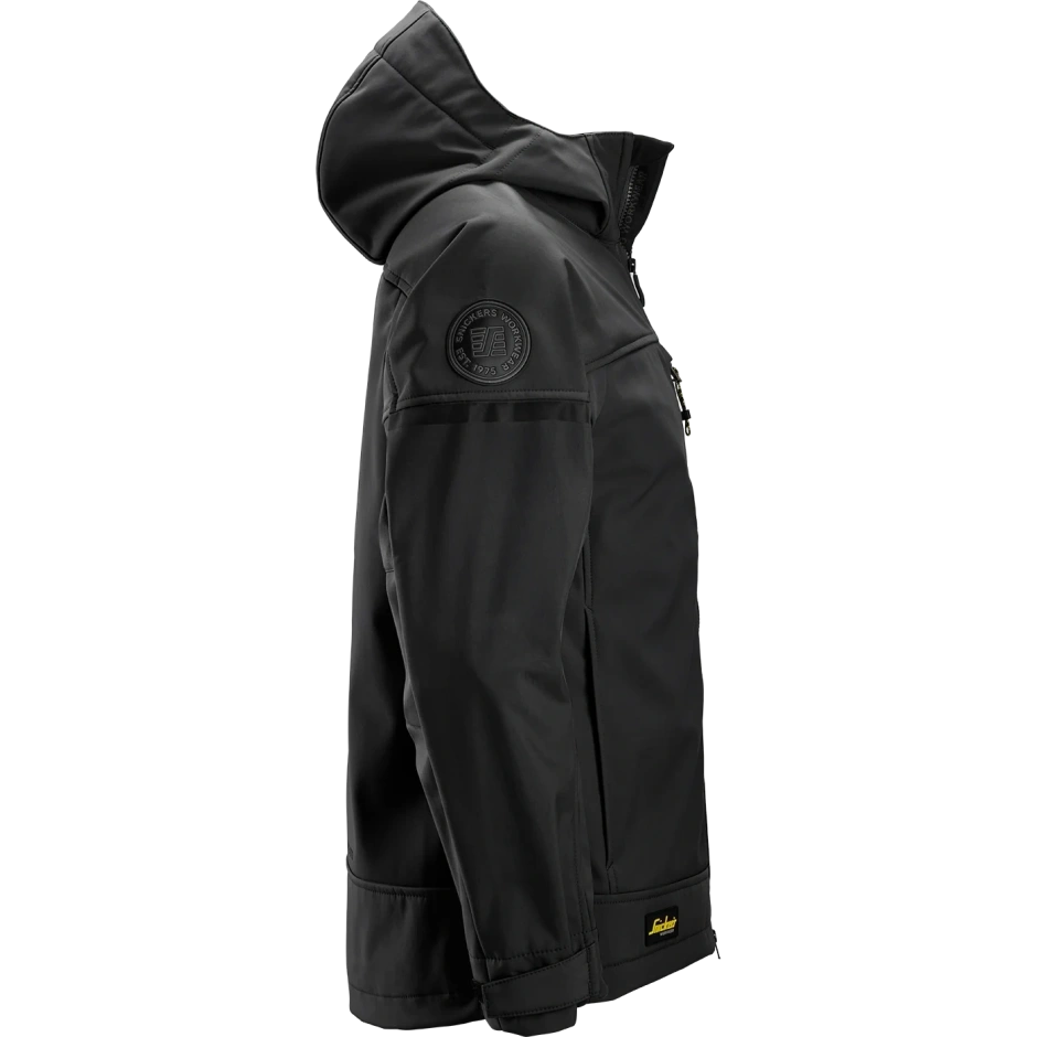 SNICKERS WORKWEAR elastinga, su gobtuvu softshell