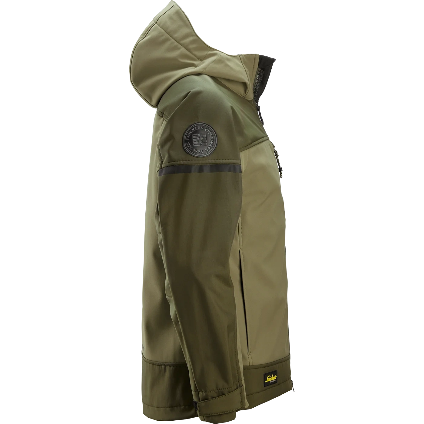 SNICKERS WORKWEAR elastinga, su gobtuvu softshell