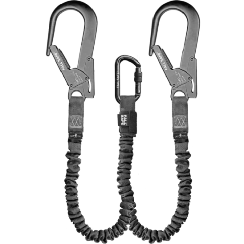 FALL SAFE virvė su dviem kabliukais