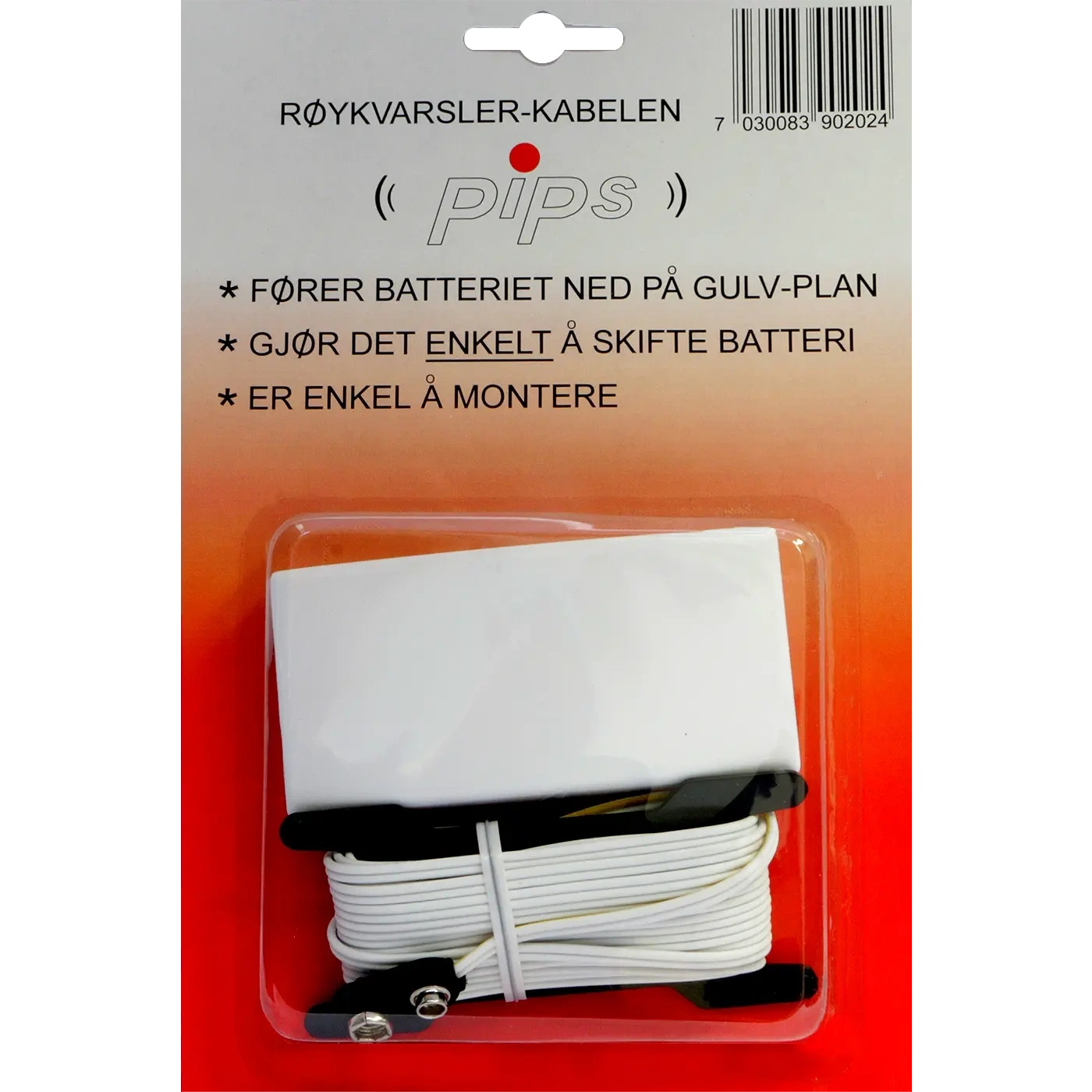 TAMREX dūmų jutiklio laidas, 4m