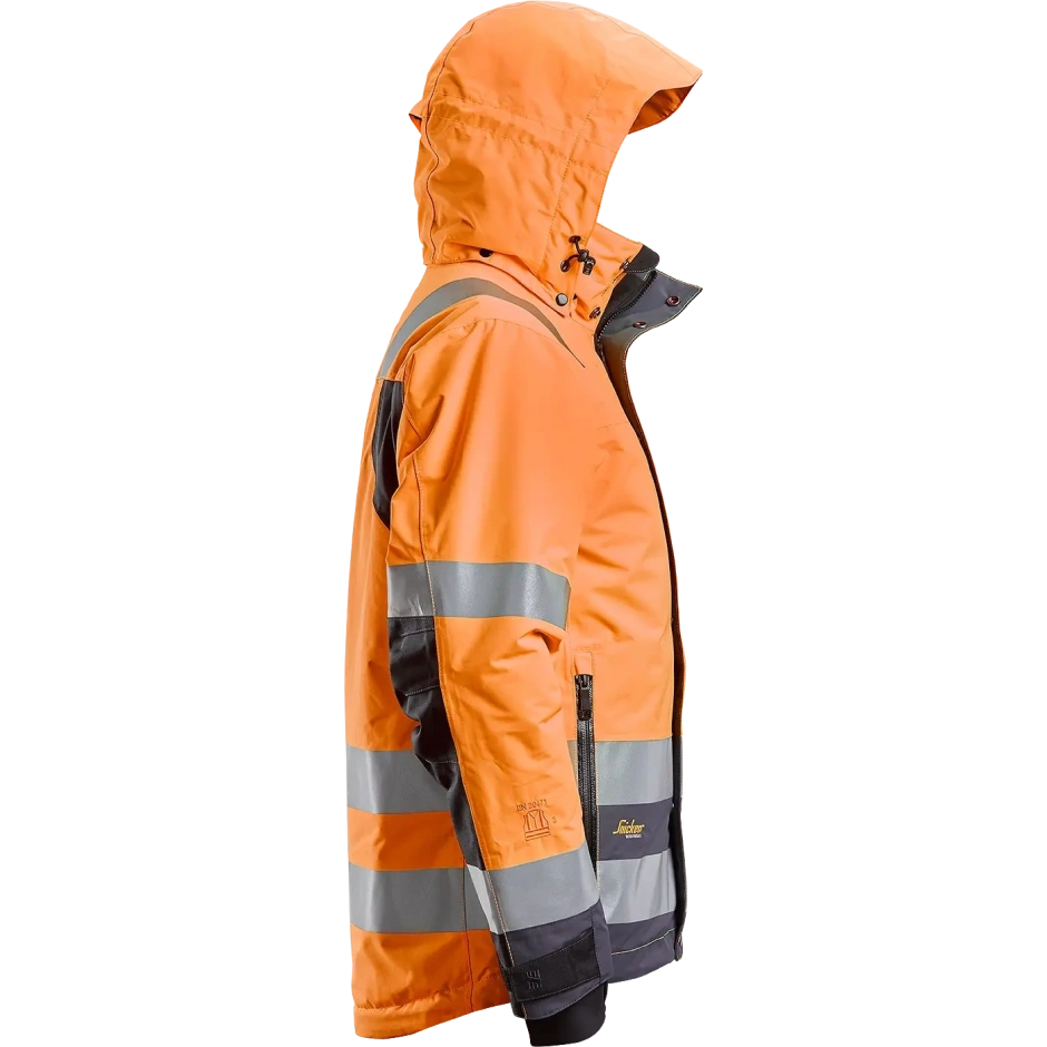 SNICKERS WORKWEAR ūdensizturīga ar kapuci Hi-Vis 37.5® ziemas jaka