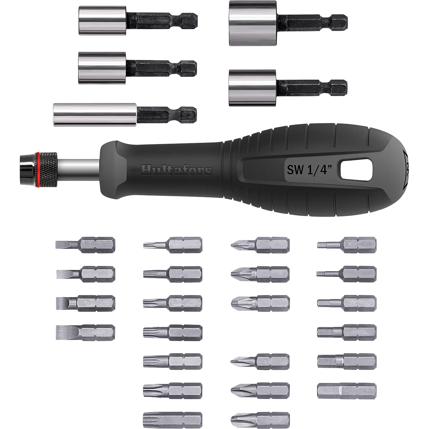 HULTAFORS Magnetic Bit Holder skrūvgrieža un uzgaļu komplekts (29 gab.)