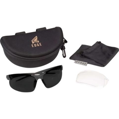EDGE Sharp Edge taktiskās aizsargbrilles komplekts, (caurspīdīga un tumša lēca)