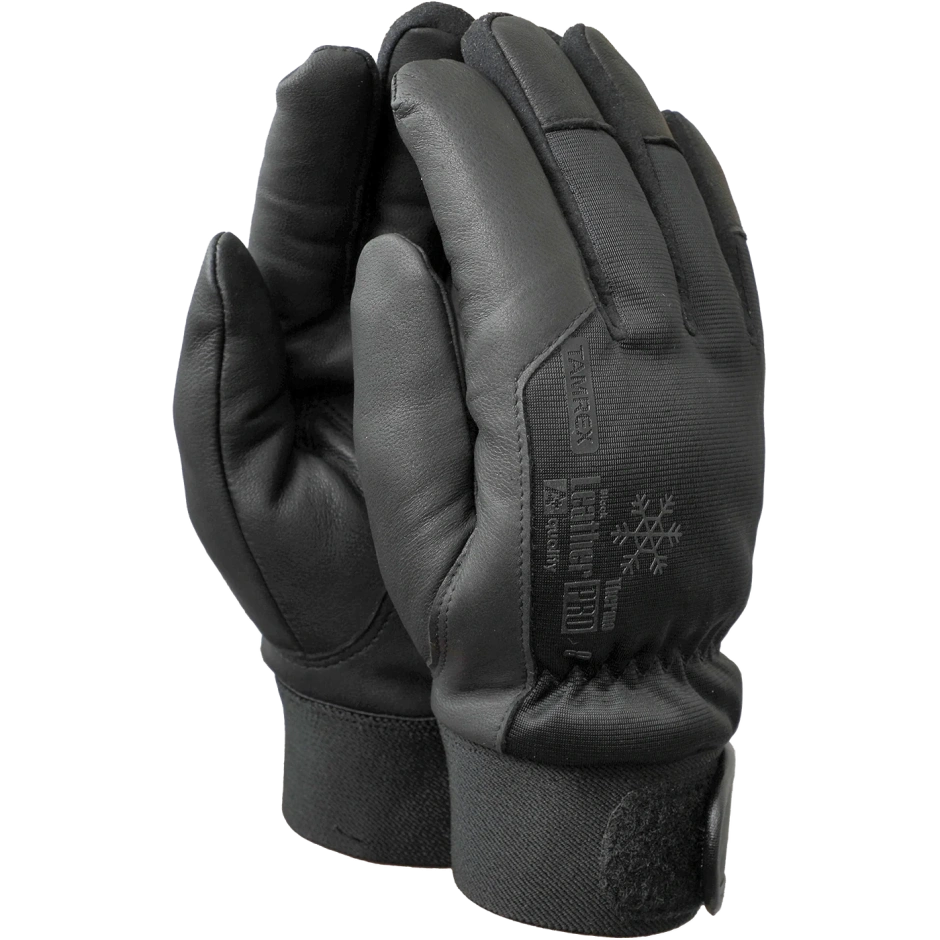 TAMREX A+ LeatherPRO Thermo Black kazādas ziemas cimdi