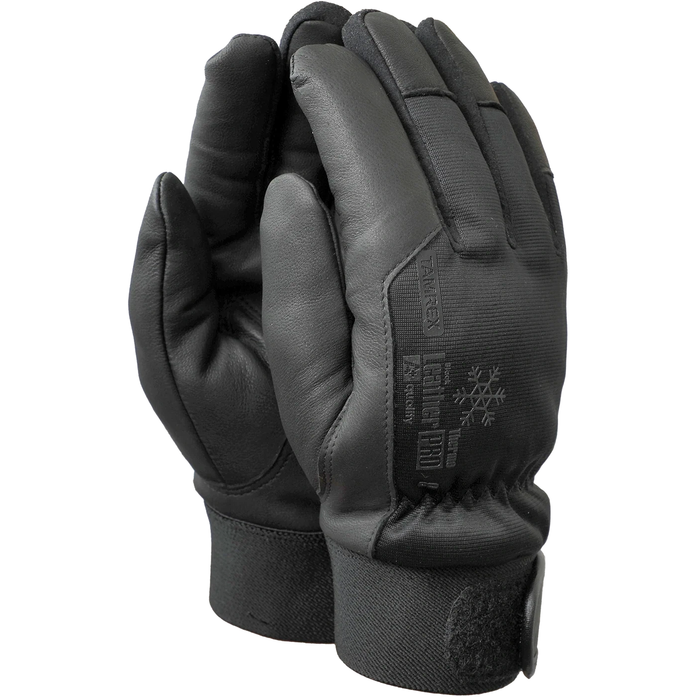 TAMREX A+ LeatherPRO Thermo Black kazādas ziemas cimdi