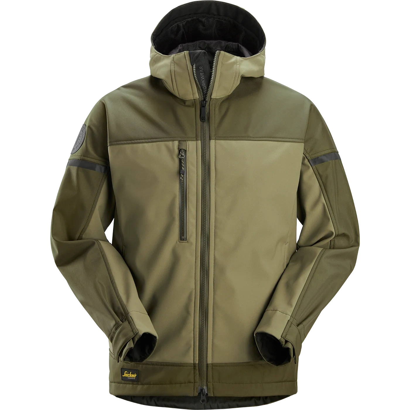 SNICKERS WORKWEAR elastīga softshell jaka ar kapuci