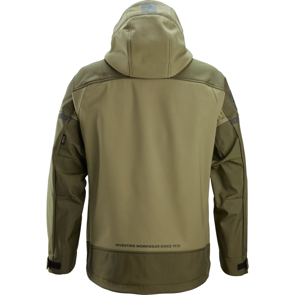 SNICKERS WORKWEAR elastīga softshell jaka ar kapuci