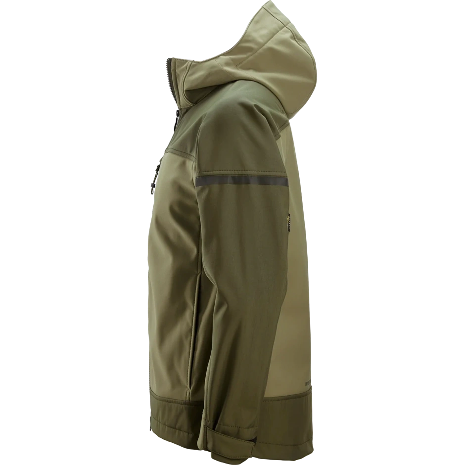 SNICKERS WORKWEAR elastīga softshell jaka ar kapuci