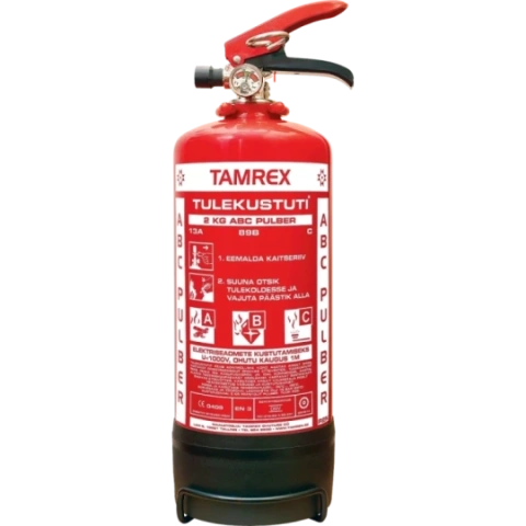 TAMREX 2 kg pulvera ugunsdzēšamais aparāts