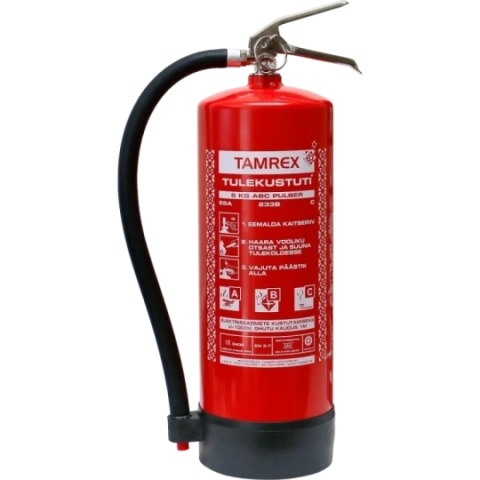 TAMREX Premium 6 kg pulvera ugunsdzēsības aparāts (55A-233B-C)