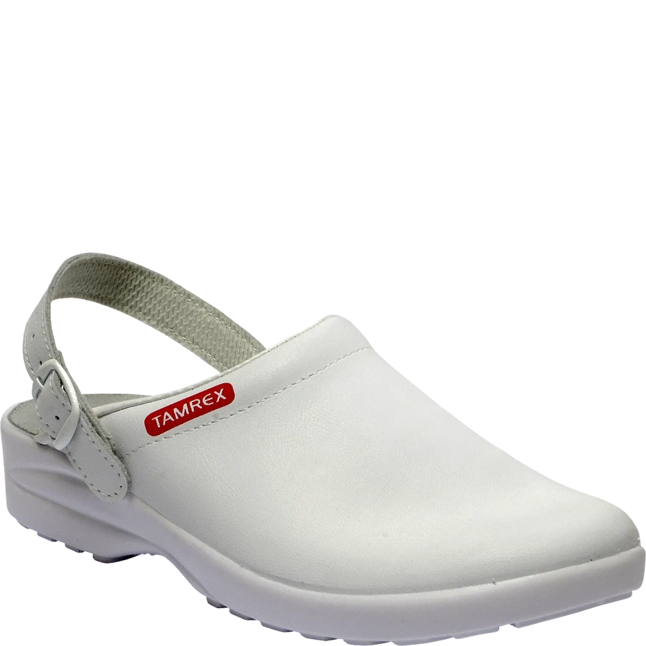 TAMREX baltas sandales ar siksniņu aizmugurē (Outlet)