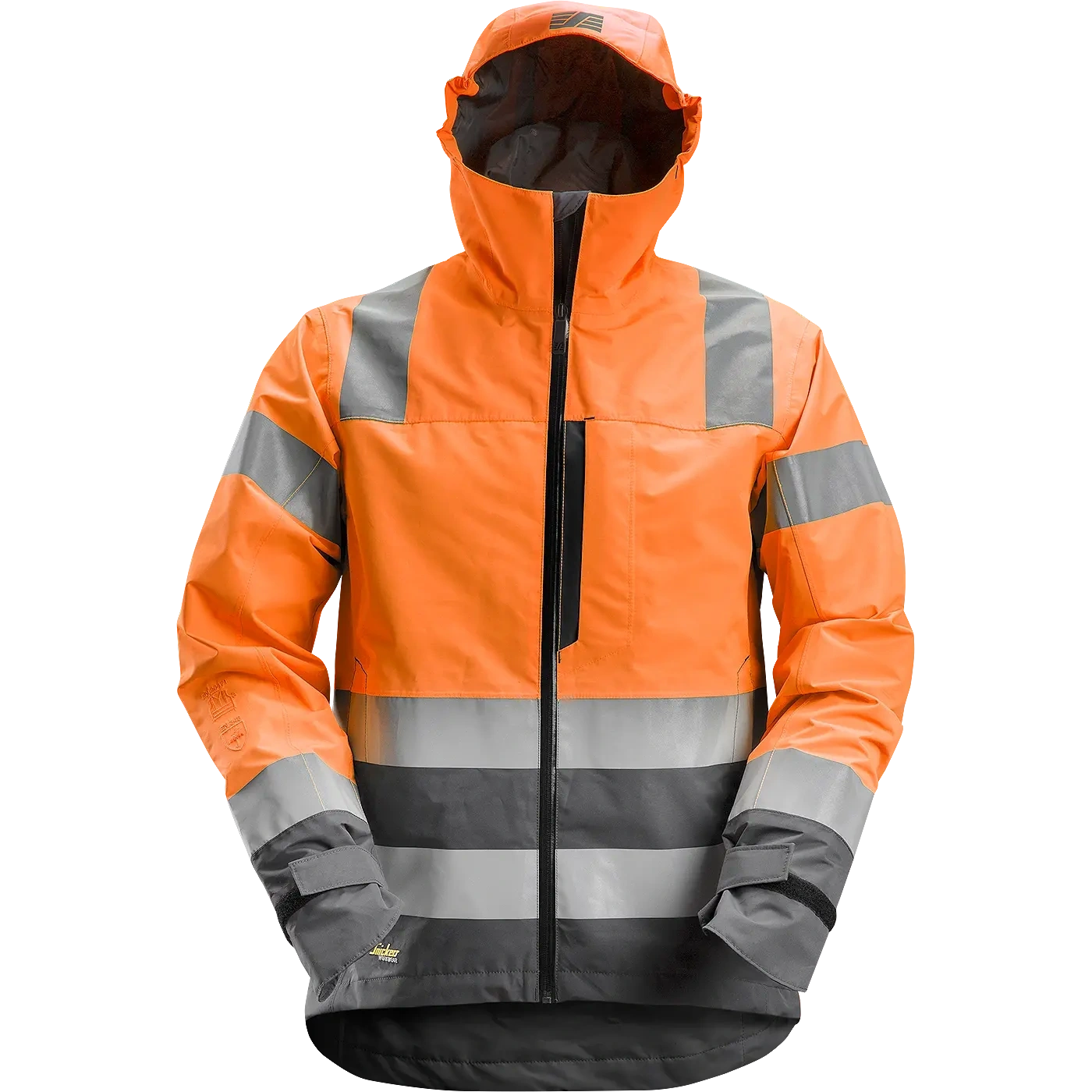 SNICKERS WORKWEAR AllroundWork Hi-Vis lietusjaka, klase 3