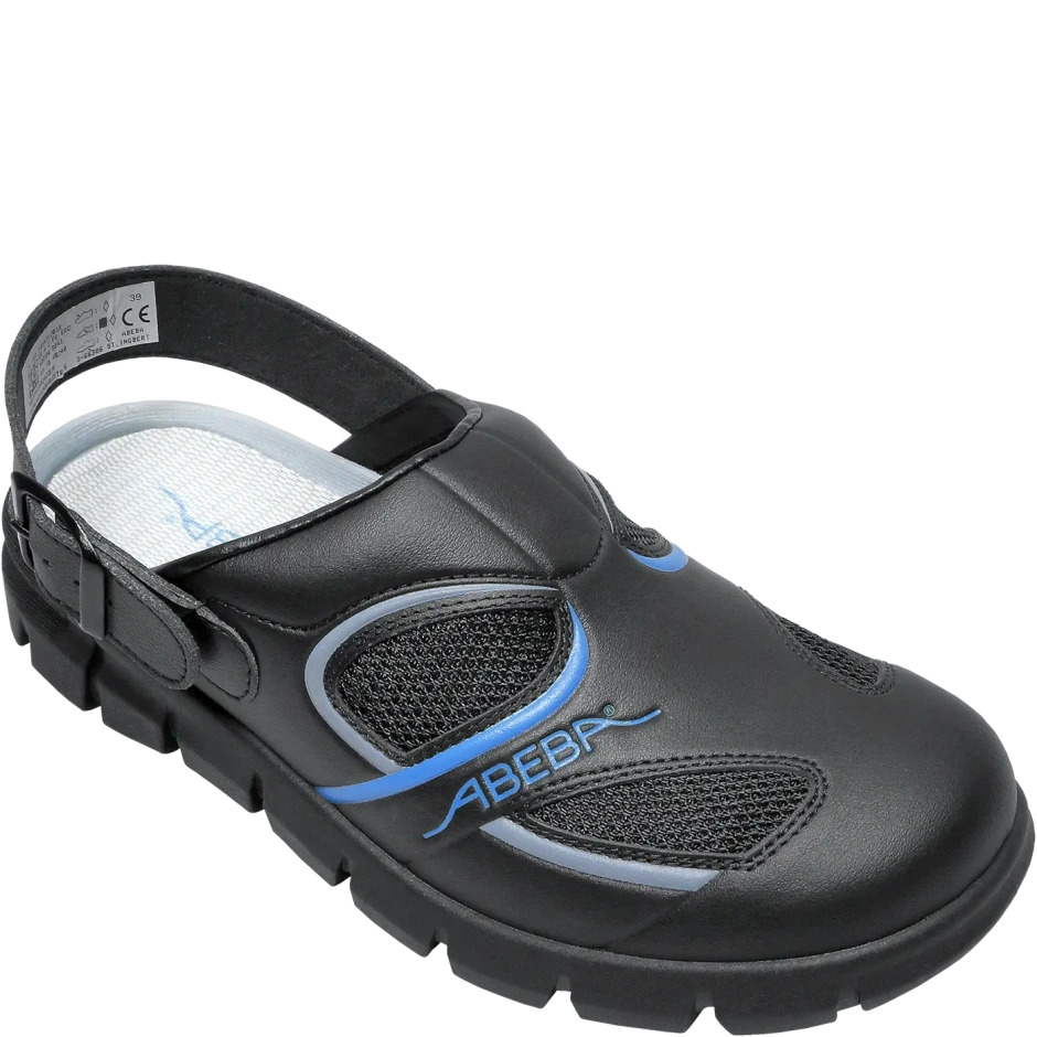 ABEBA Dynamic OB FO E A SRC sandales ar siksniņu, melnas (Outlet)