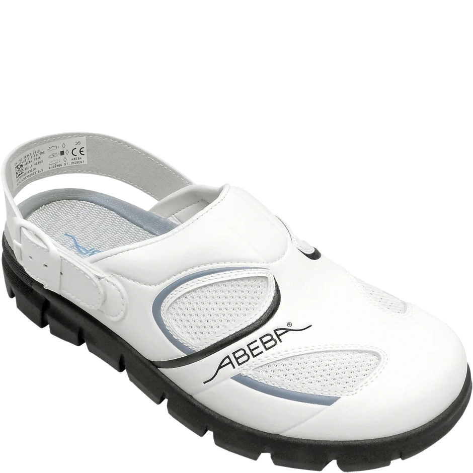 ABEBA Dynamic OB FO E A SRC sandales ar siksniņu, baltas (Outlet)