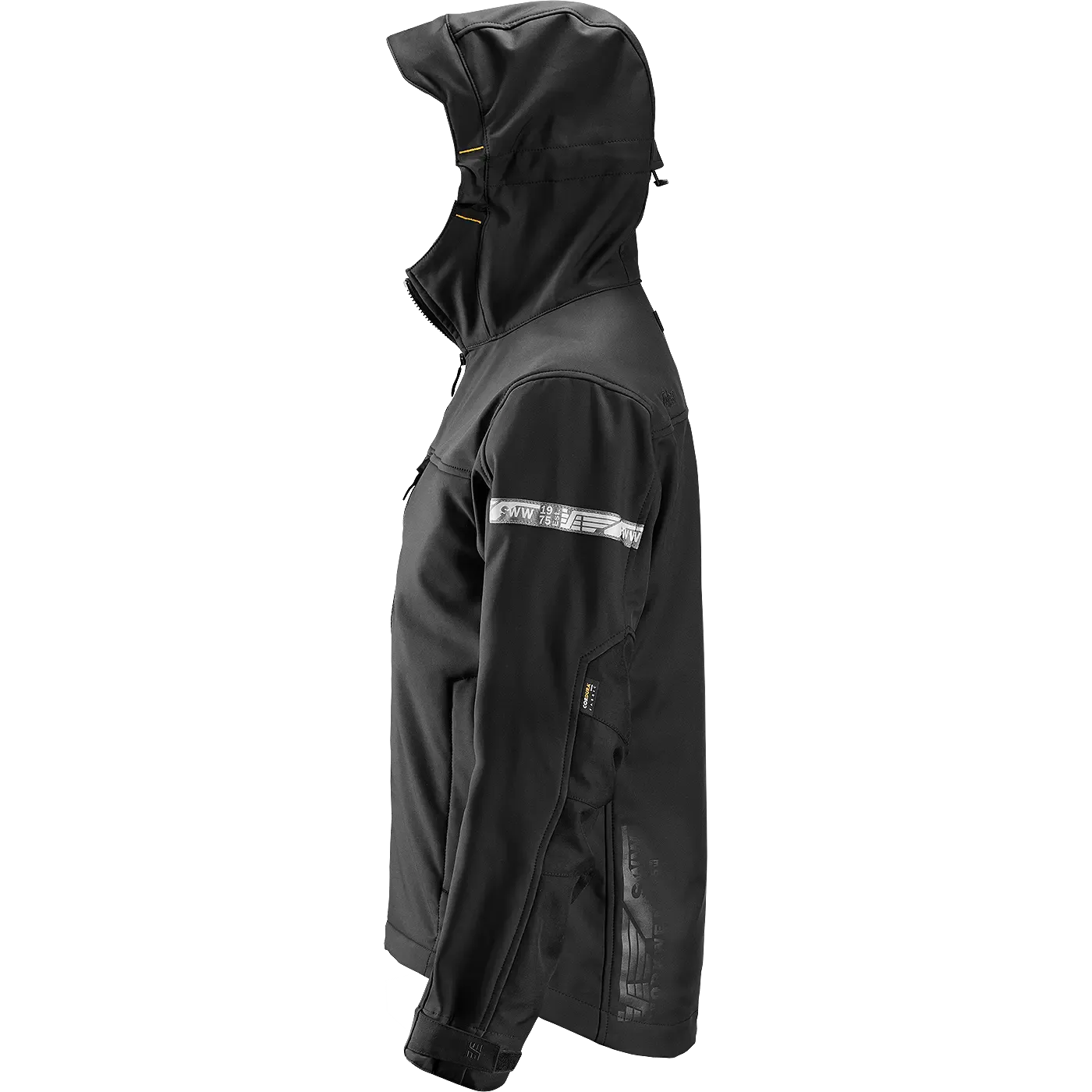 SNICKERS WORKWEAR AllroundWork SoftShell kapuutsiga, Must, XS, foto 4/4