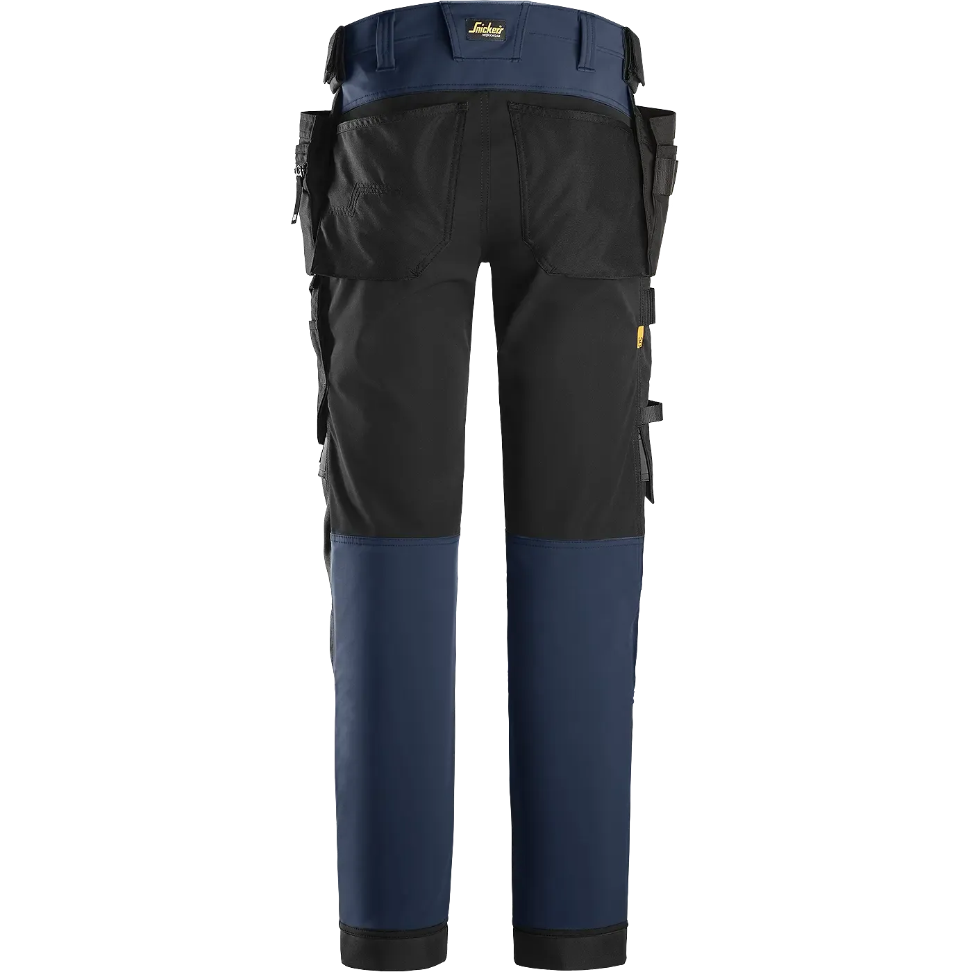 SNICKERS WORKWEAR AllroundWork Softshell tööpüksid ripptaskutega, Mereväesinine / Must, 44, foto 2/4