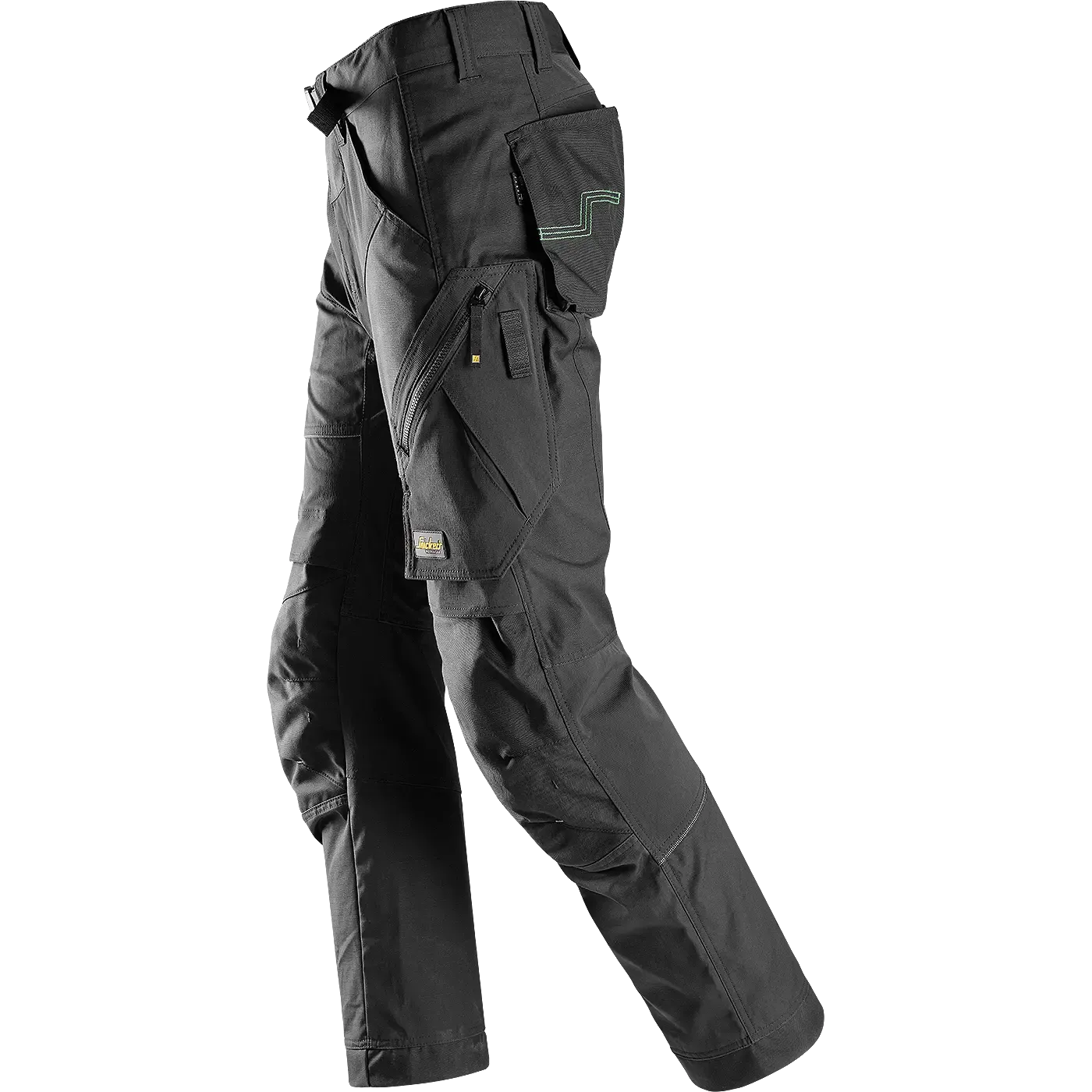 SNICKERS WORKWEAR FlexiWork -työhousut, Musta, 44, kuva 4/4