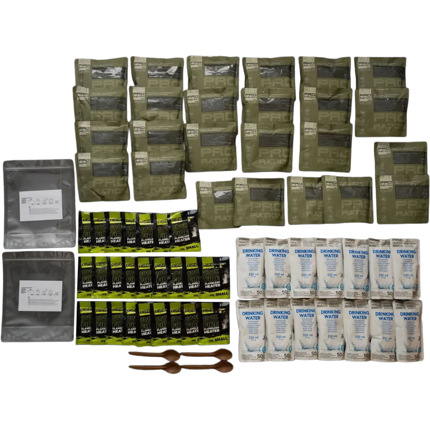 PRO-RATION toidu- ja joogi kriisivaru: 23 einet, 12 veepakki – säilivus 15a, foto 3/3
