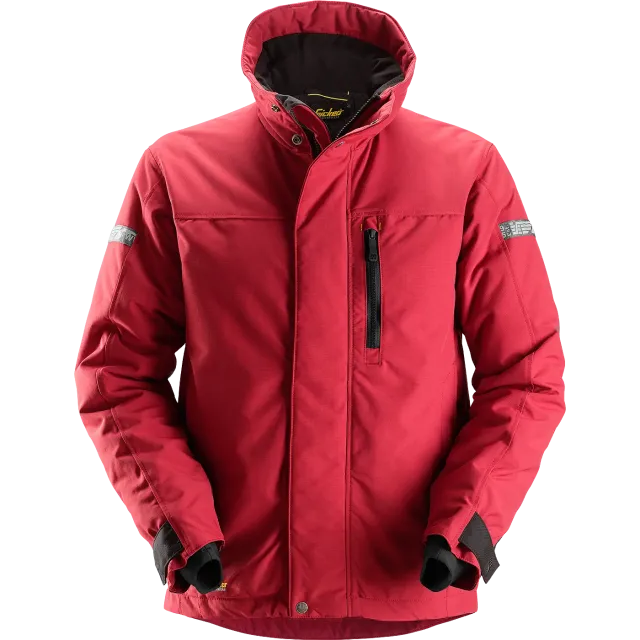 SNICKERS WORKWEAR AllroundWork 37.5® -talvitakki, Chilinpunainen / Musta