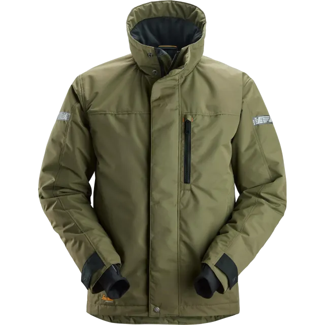 SNICKERS WORKWEAR AllroundWork 37.5® -talvitakki, Khakinvihreä / Musta